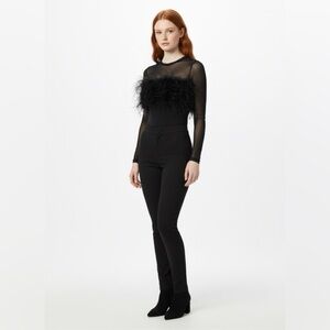 Elegant Black Sheer Bodysuit